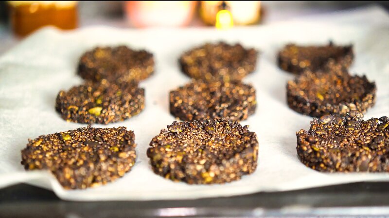 Image of the recipe cooking step-1-6 for Crunchy Seed Chocolate Bites
