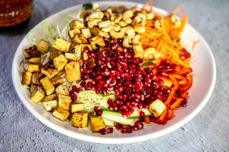 Image of the recipe cooking step-1-3 for Crunchy sesame lime cabbage salad