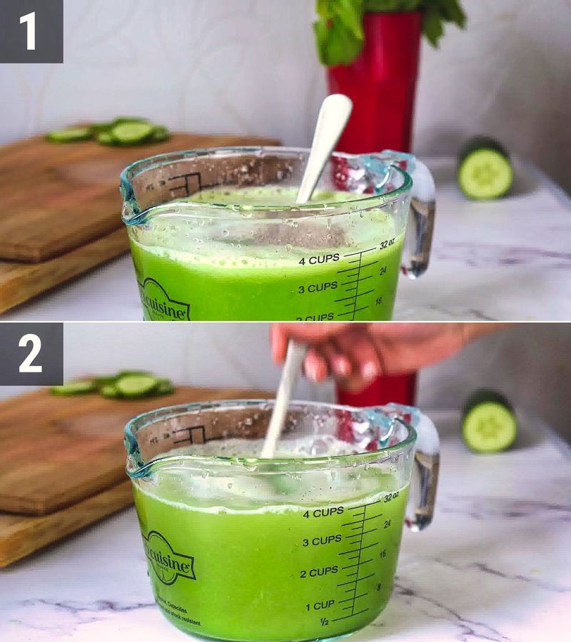 Image of the recipe cooking step-1-5 for Cucumber Cooler