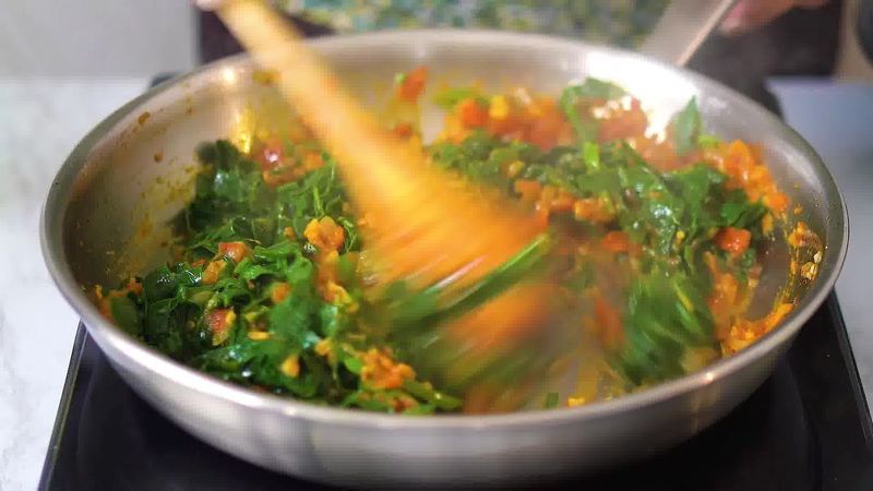 Image of the recipe cooking step-2-13 for Dal Palak - Spinach Dal