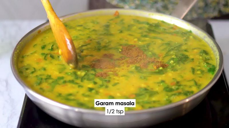 Image of the recipe cooking step-2-15 for Dal Palak - Spinach Dal