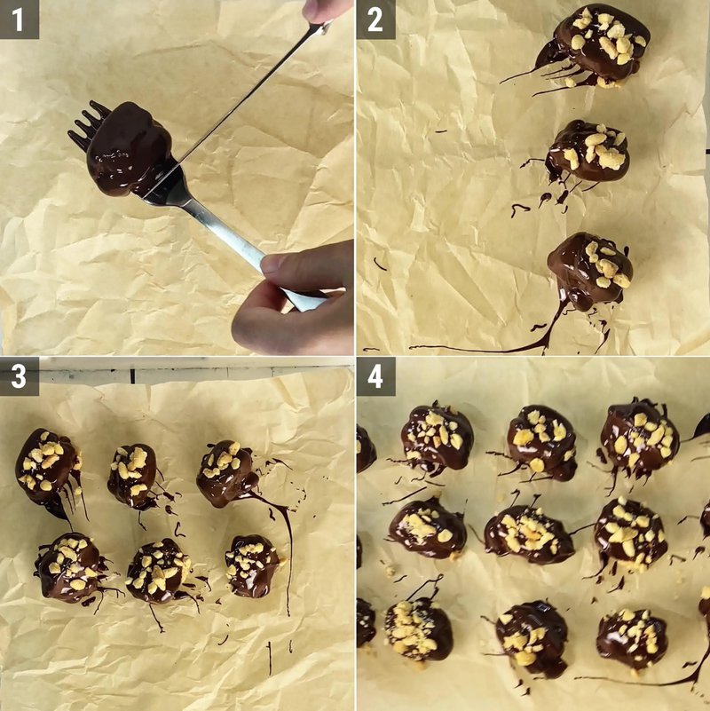 Image of the recipe cooking step-1-3 for Date Snickers