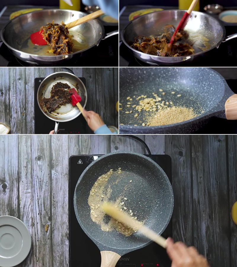 Image of the recipe cooking step-1-4 for Dry Fruits Laddu