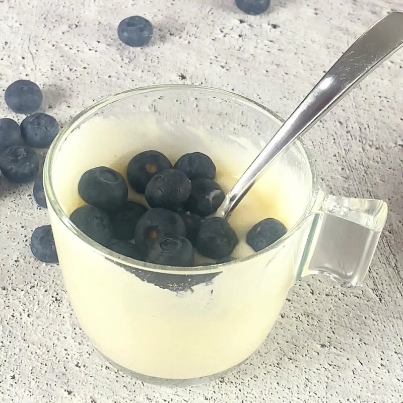 Image of the recipe cooking step-1-4 for Blueberry Mug Cake
