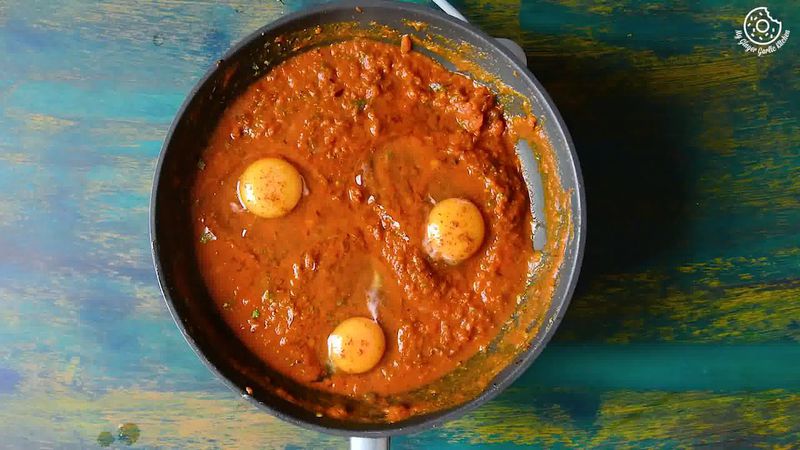 Image of the recipe cooking step-1-11 for Egg Drop Curry Recipe - Andhra-Style Poached Egg Curry