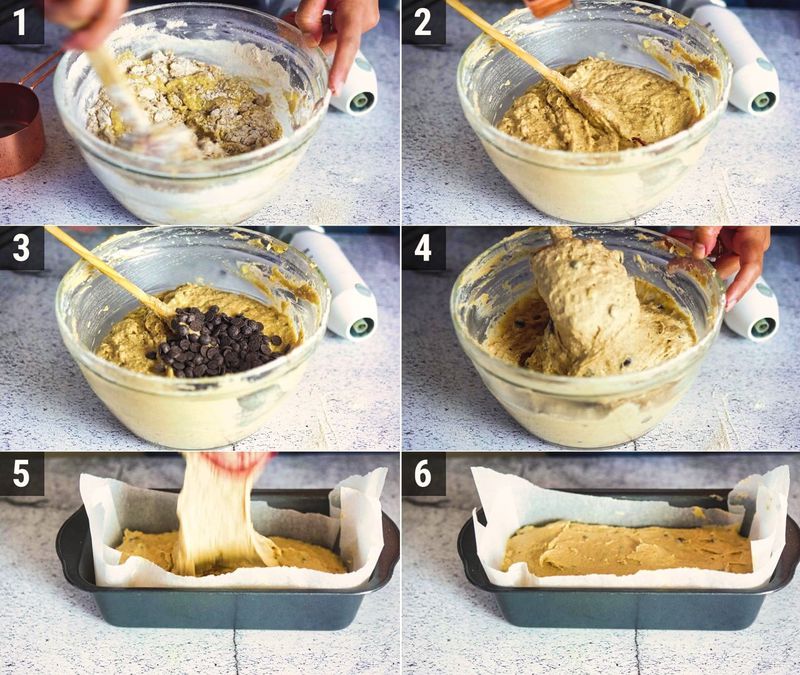 Image of the recipe cooking step-1-3 for Eggless Banana Bread
