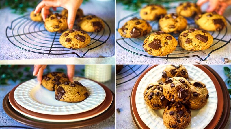 Image of the recipe cooking step-1-10 for Eggless Brown Butter Chocolate Chip Cookies