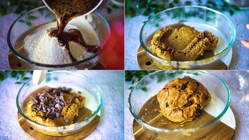Image of the recipe cooking step-1-5 for Eggless Brown Butter Chocolate Chip Cookies
