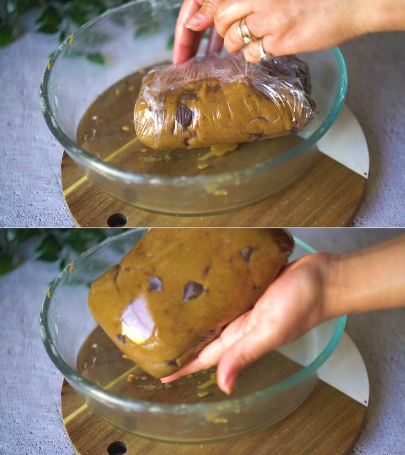 Image of the recipe cooking step-1-6 for Eggless Brown Butter Chocolate Chip Cookies