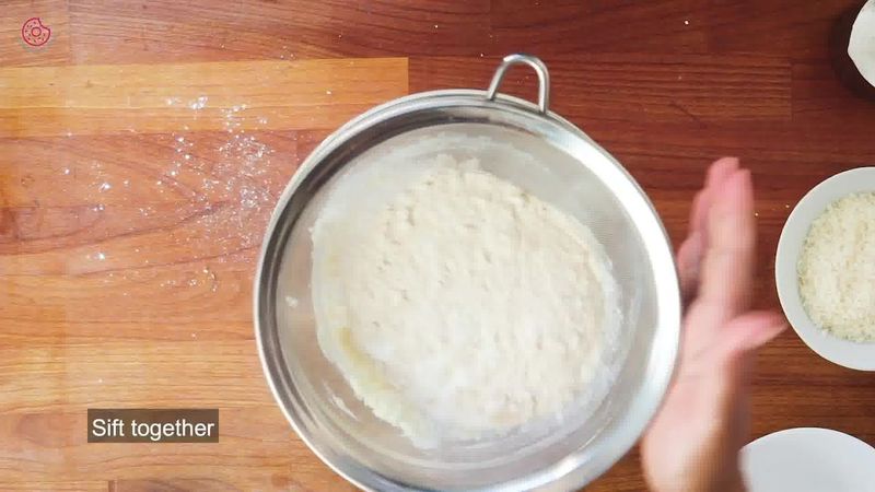 Image of the recipe cooking step-1-4 for Eggless Coconut Cookies