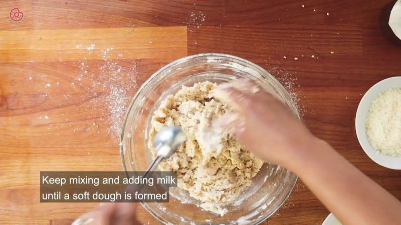 Image of the recipe cooking step-1-6 for Eggless Coconut Cookies