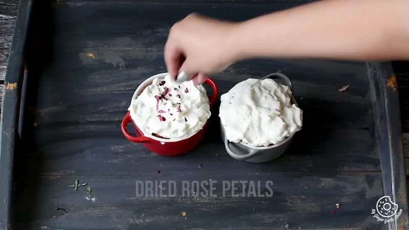 Image of the recipe cooking step-1-7 for Eggless Gulkand Mug Cake in 2 Minutes - Rose Mug Cake