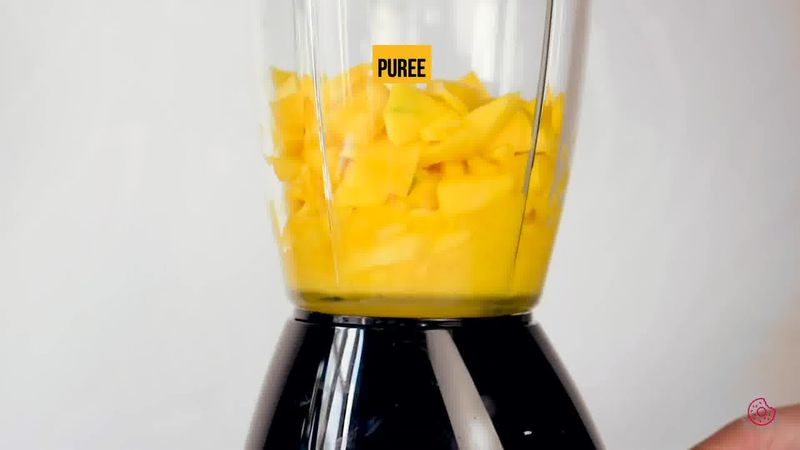 Image of the recipe cooking step-1-2 for Eggless Mango Mousse