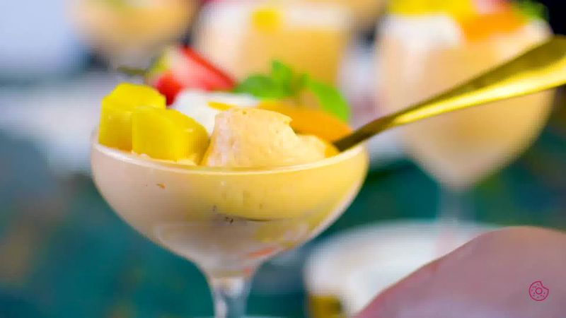 Image of the recipe cooking step-2-12 for Eggless Mango Mousse