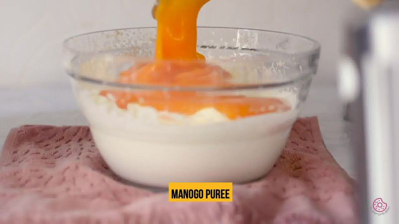 Image of the recipe cooking step-2-7 for Eggless Mango Mousse