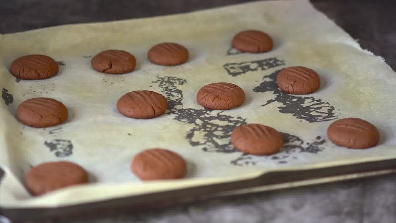 Image of the recipe cooking step-1-10 for  3-Ingredient Eggless Nutella Cookies