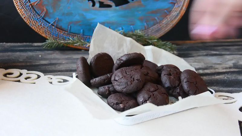 Image of the recipe cooking step-1-10 for Eggless Triple Chocolate Cookies Recipe