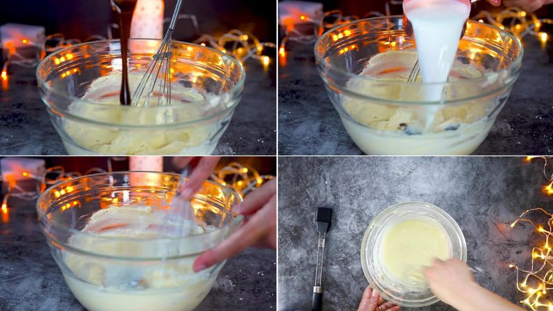 Image of the recipe cooking step-1-4 for Eggless Tutti Frutti Cake
