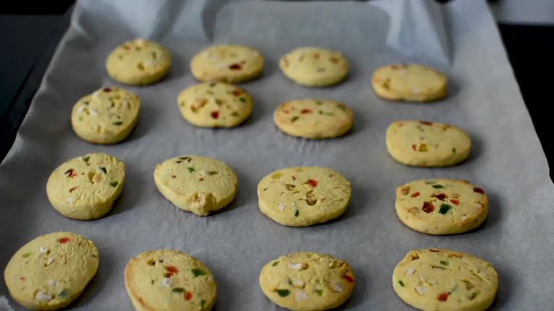 Image of the recipe cooking step-1-13 for Karachi Biscuit - Eggless Tutti Frutti Cookies Recipe