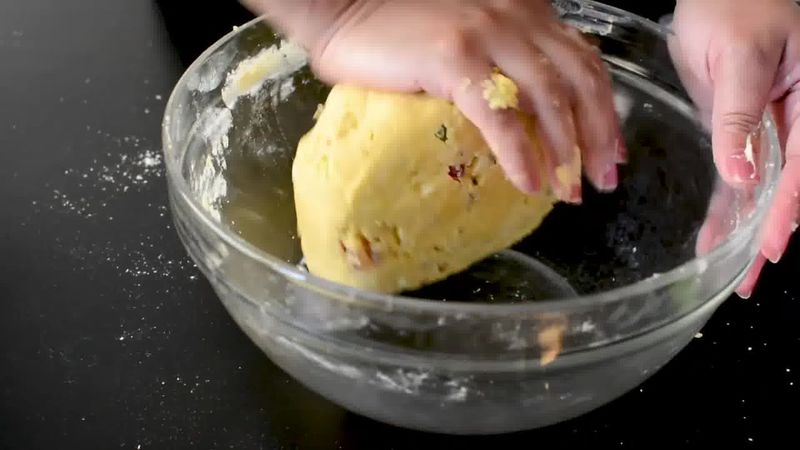 Image of the recipe cooking step-1-6 for Karachi Biscuit - Eggless Tutti Frutti Cookies Recipe