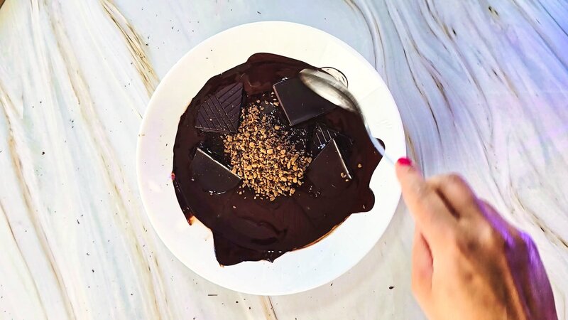 Image of the recipe cooking step-1-2 for Espresso Hazelnut Dark Chocolate Bark