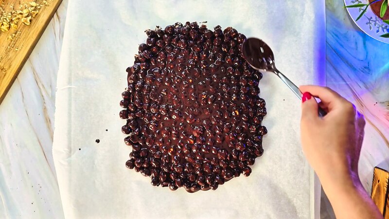 Image of the recipe cooking step-1-5 for Espresso Hazelnut Dark Chocolate Bark