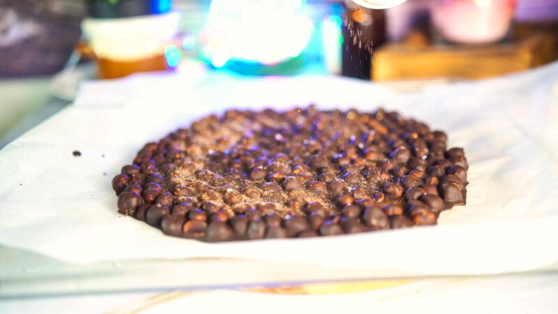 Image of the recipe cooking step-1-8 for Espresso Hazelnut Dark Chocolate Bark