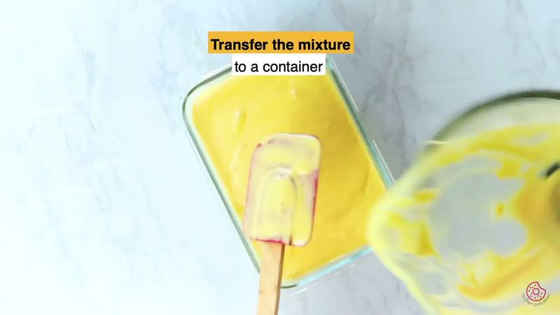 Image of the recipe cooking step-1-5 for Frozen Mango Yogurt