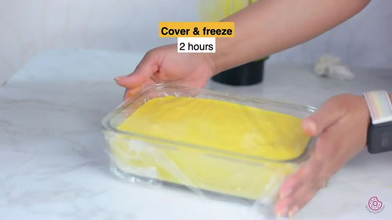 Image of the recipe cooking step-1-6 for Frozen Mango Yogurt