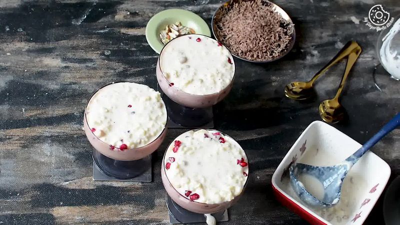 Image of the recipe cooking step-1-6 for Fruit Cream Rice Kheer Recipe - Indian Kheer Pudding