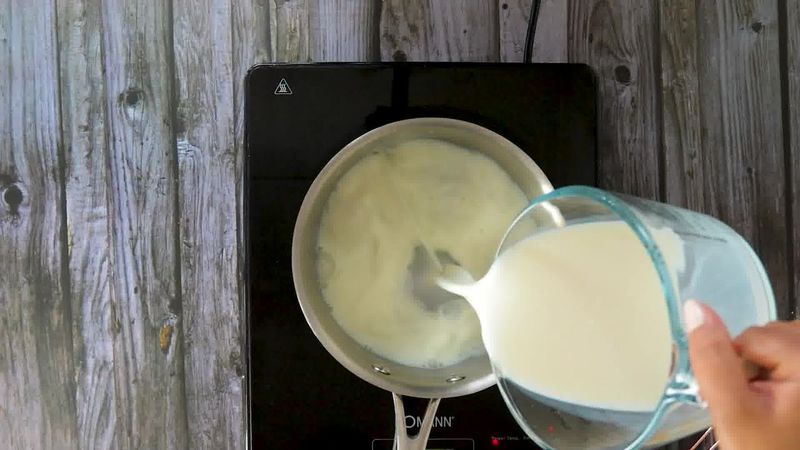 Image of the recipe cooking step-1-4 for Fruit Custard