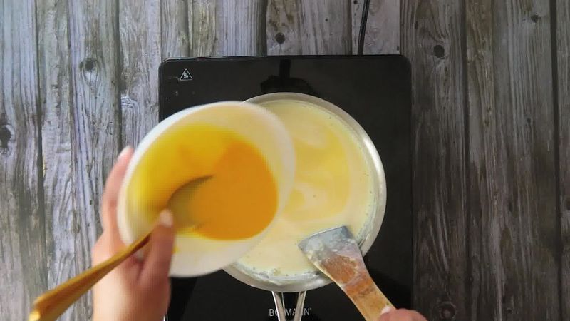 Image of the recipe cooking step-1-9 for Fruit Custard
