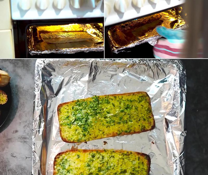 Image of the recipe cooking step-1-7 for Garlic Bread - Homemade Garlic Bread