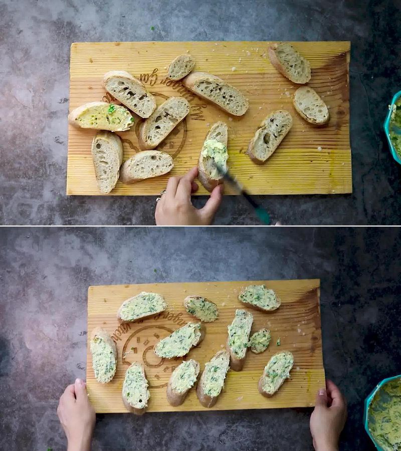 Image of the recipe cooking step-2-2 for Garlic Bread - Homemade Garlic Bread