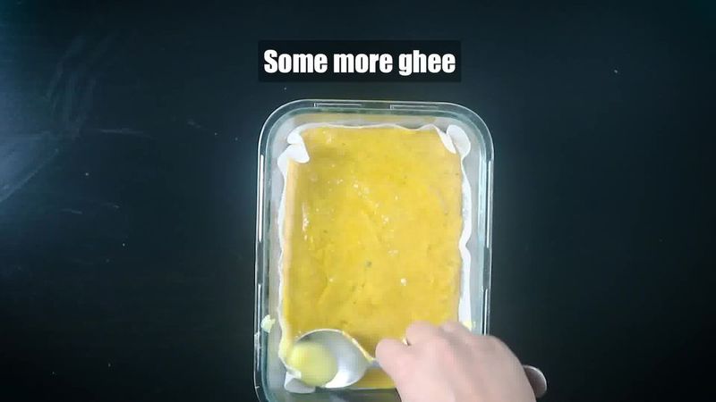 Image of the recipe cooking step-3-8 for Mysore Pak - How to Make South Indian Ghee Mysore Pak