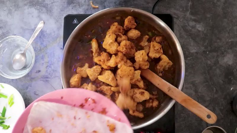 Image of the recipe cooking step-6-11 for Gobi Manchurian Recipe