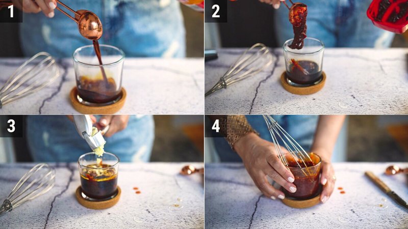 Image of the recipe cooking step-3-1 for Crispy Gochujang Tofu (Air Fryer)