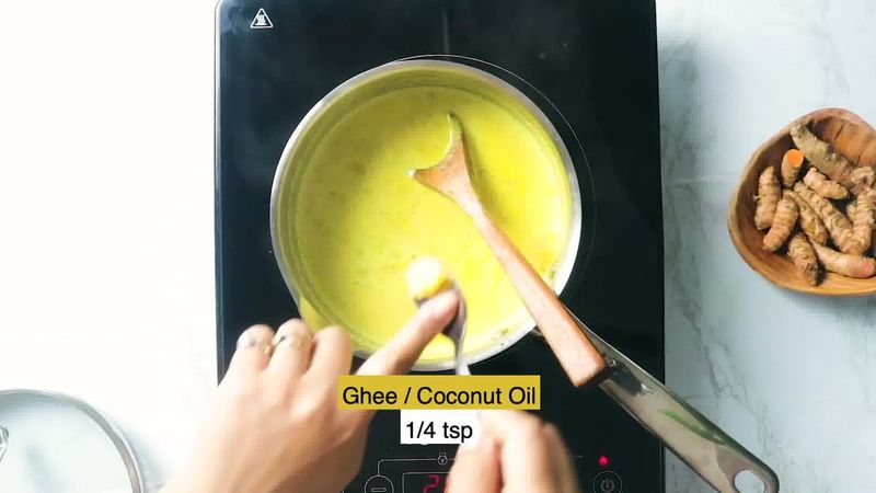 Image of the recipe cooking step-1-6 for Golden Milk (Haldi Doodh)