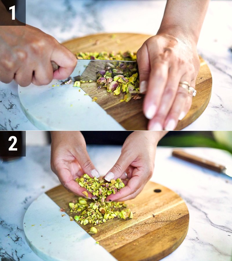 Image of the recipe cooking step-1-5 for Pistachio Ice Cream Bars with Greek Yogurt