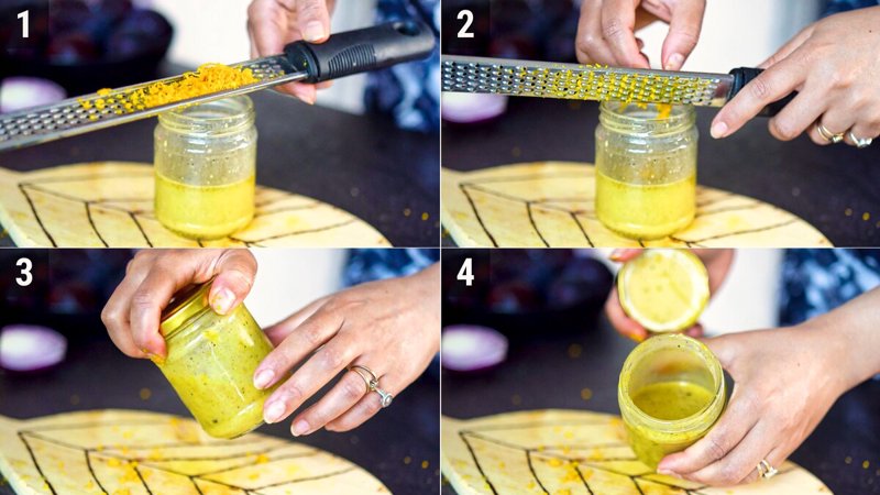 Image of the recipe cooking step-2-3 for Grilled Plum Salad