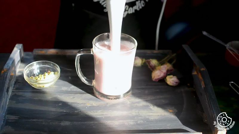 Image of the recipe cooking step-1-2 for Gulkand Lassi Recipe - How To Make Rose Lassi