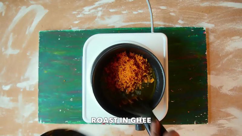 Image of the recipe cooking step-5-2 for Kacchi Haldi ki Sabzi - Fresh Turmeric Root Curry