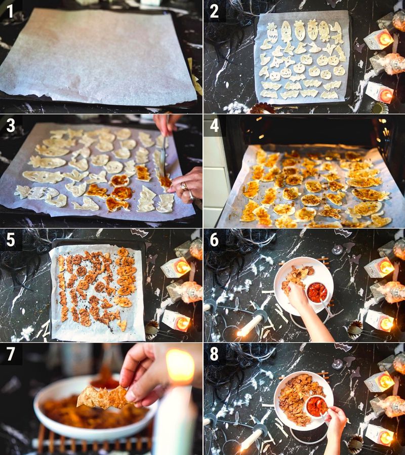 Image of the recipe cooking step-2-1 for Spooktacular Halloween Chips