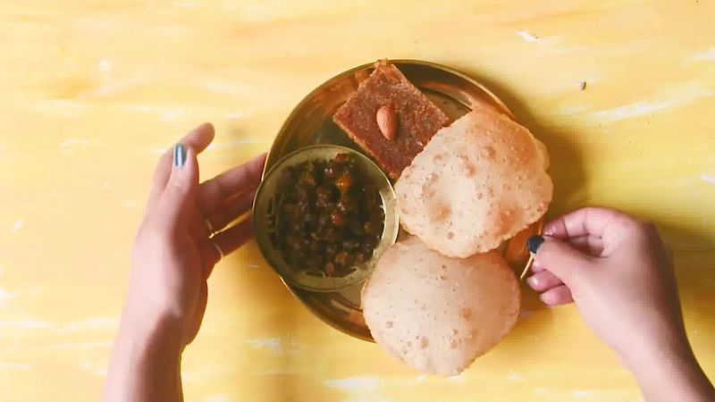 Image of the recipe cooking step-3-11 for How to Make Halwa Chana Poori – Ashtami Prashad