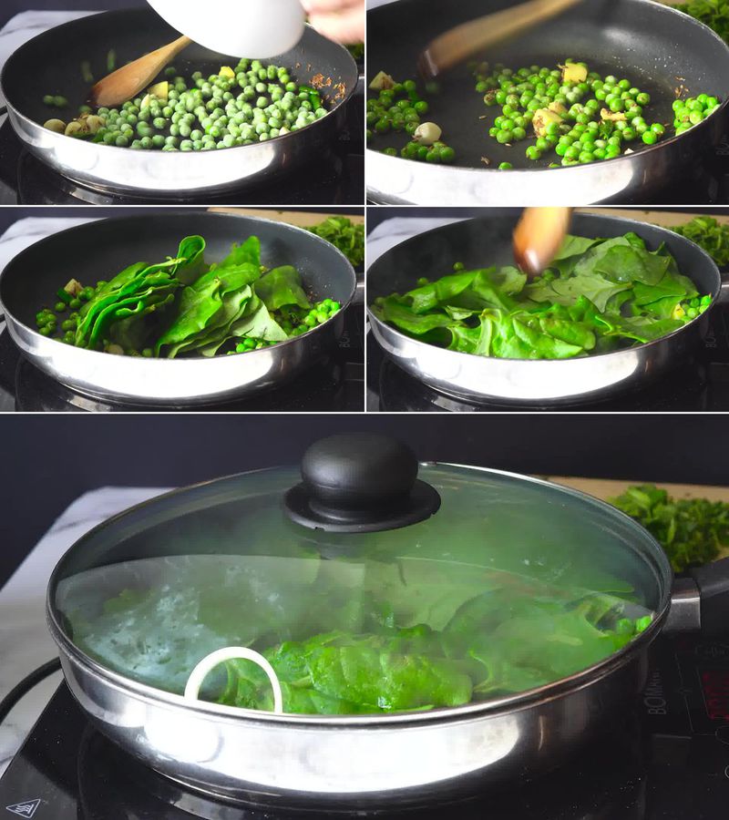 Image of the recipe cooking step-1-5 for Hara Bhara Kabab