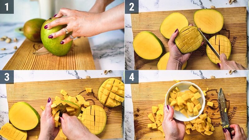 Image of the recipe cooking step-1-1 for High Protein Mango Ice Cream
