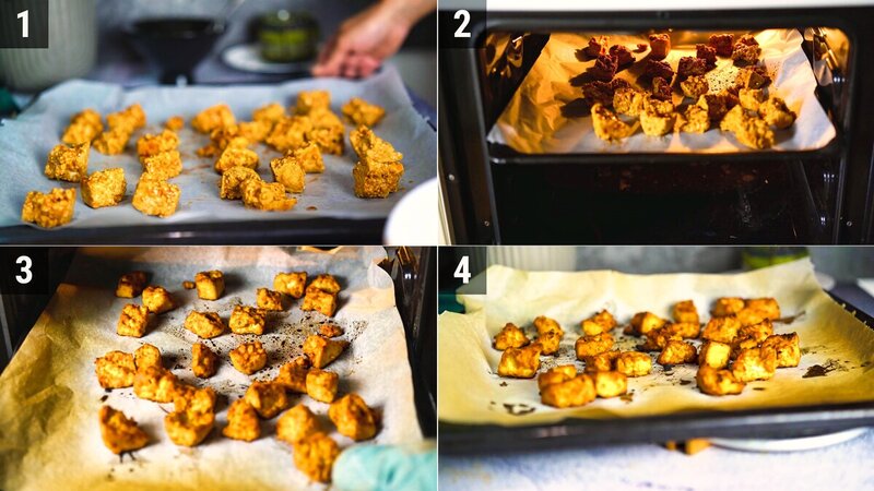 Image of the recipe cooking step-3-2 for Crispy Hoisin Tofu Stir Fry