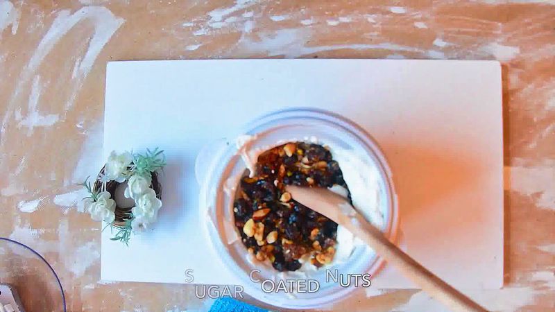 Image of the recipe cooking step-2-4 for Fruit and Nut Ice Cream - Praline And Cream Ice Cream
