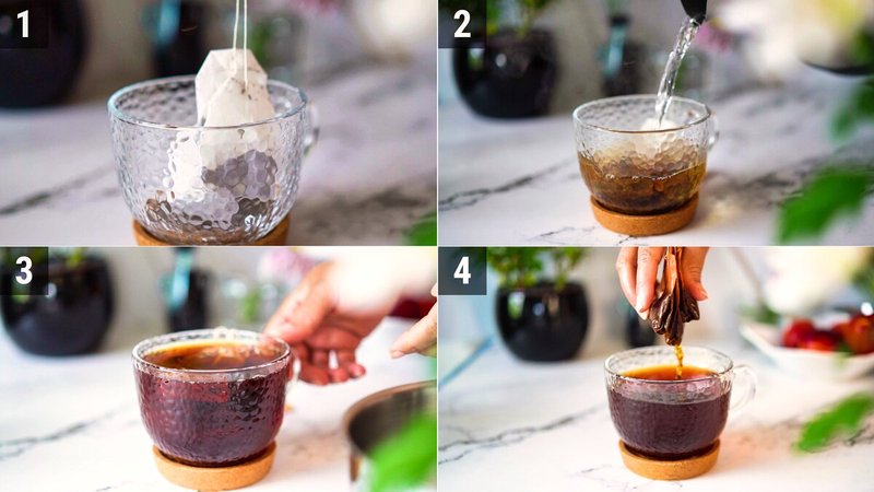 Image of the recipe cooking step-1-1 for Homemade Peach Iced Tea Recipe