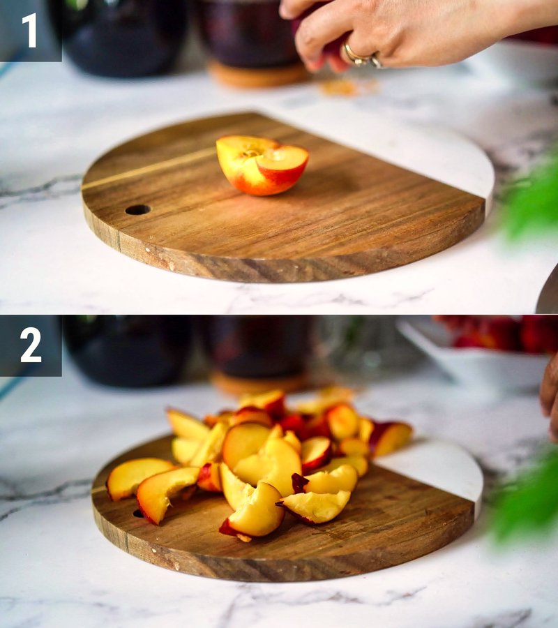 Image of the recipe cooking step-2-1 for Homemade Peach Iced Tea Recipe